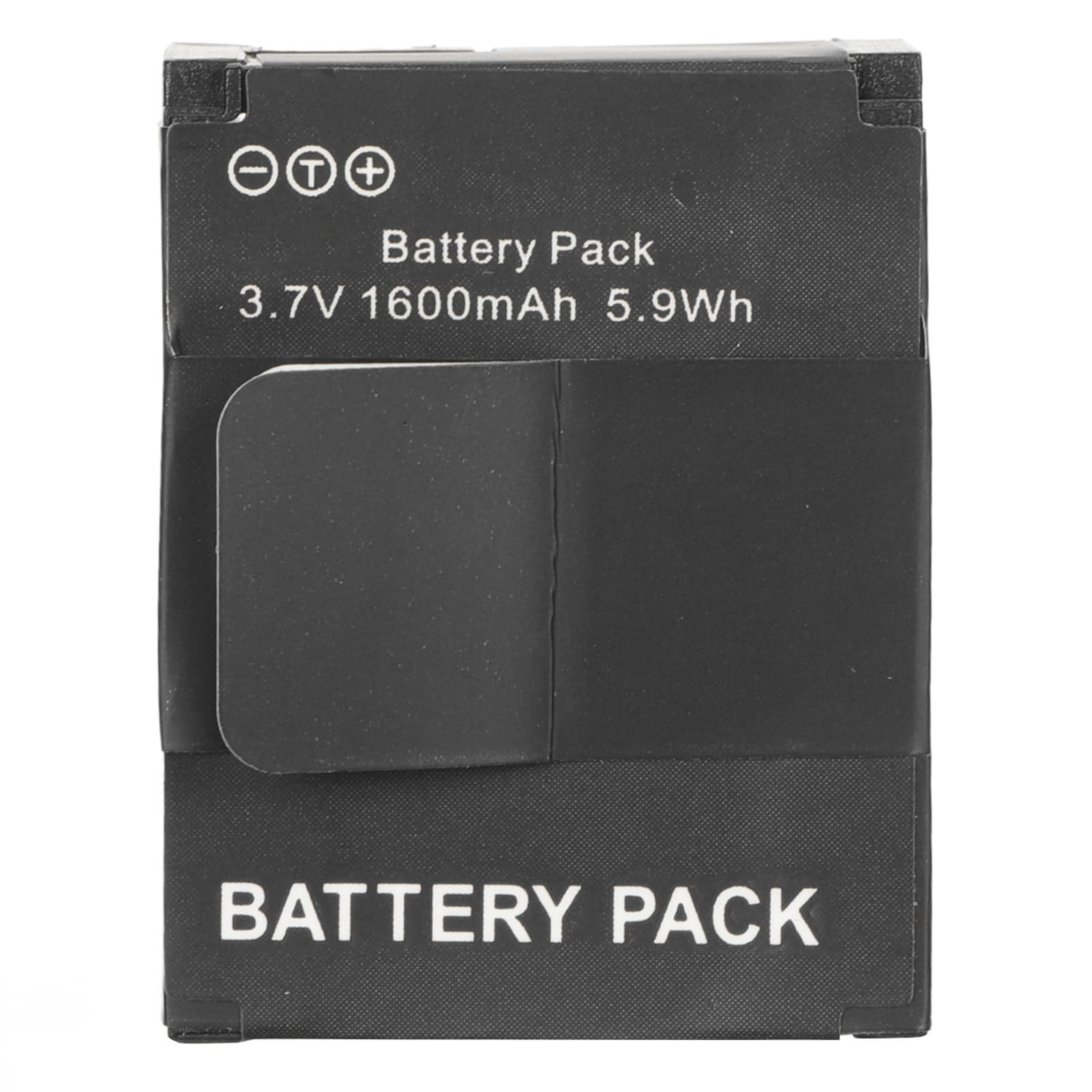 Batterie de Remplacement pour Caméra d'action pour 3/3+, 1600 MAh 3,7 V 5,9 Wh, Batterie Lithium-ION Rechargeable Compacte et Portable, Accessoires pour Caméra de Sport