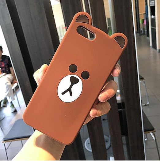 Amazon Com Iphone 7plus 8plus Rubber Case 3d Cute Cartoon Baby Teddy Bear Brown Phone Case Soft Rubber Protective Gel Silicone Shockproof Cover For Girls Kids Bear Iphone 7plus 8plus Cell Phones Accessories