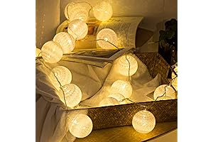 Battery Operated Cotton Balls LED String Lights, Brighter Your Life
