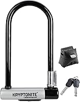 Kryptonite Kryptolok Standard 12.7mm Heavy Duty U-Lock - High Security Bike Lock with FlexFrame Bracket & Keys