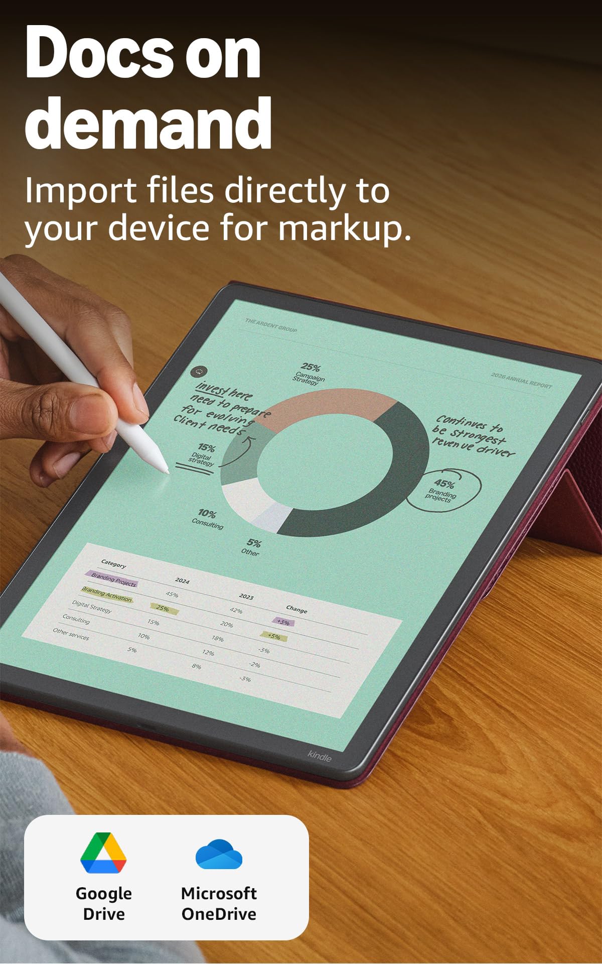 Amazon Kindle Scribe Colorsoft 64GB (newest model) — 11” paper-like color display with front light — Thin, light, powerful — Write in notebooks, documents, and books. Includes Premium Pen - Fig