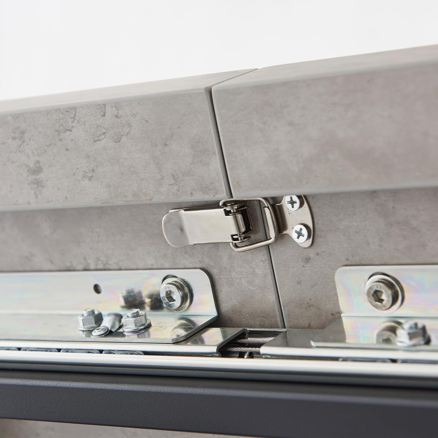JIEXI Tavolo da pranzo allungabile 4-6 posti, tavolo da pranzo allungabile e sedie, materiale MDF moderno, adatto per soggiorno, cucina, lunghezza 130-170 cm