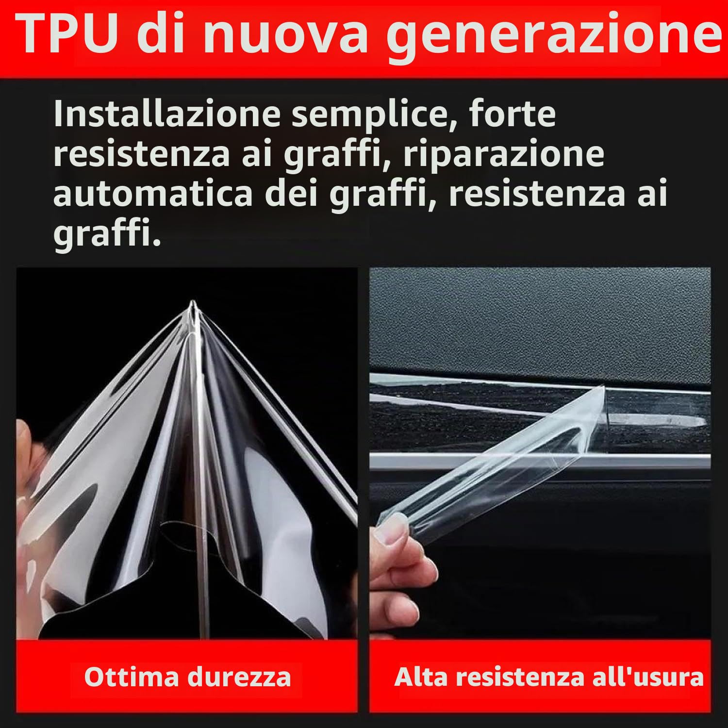 Pellicola protettiva in TPU trasparente per interni auto Pellicola protettiva antigraffio Schermo LCD PPF, per Mercedes Benz Classe A W177 2024