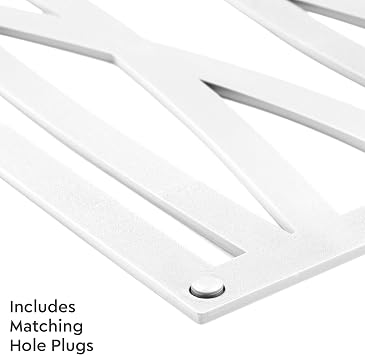 Wave Decorative Lattice, Privacy Screen, Deck Skirting, Multi-use Panel (2 ft. x 4 ft., White, 1)