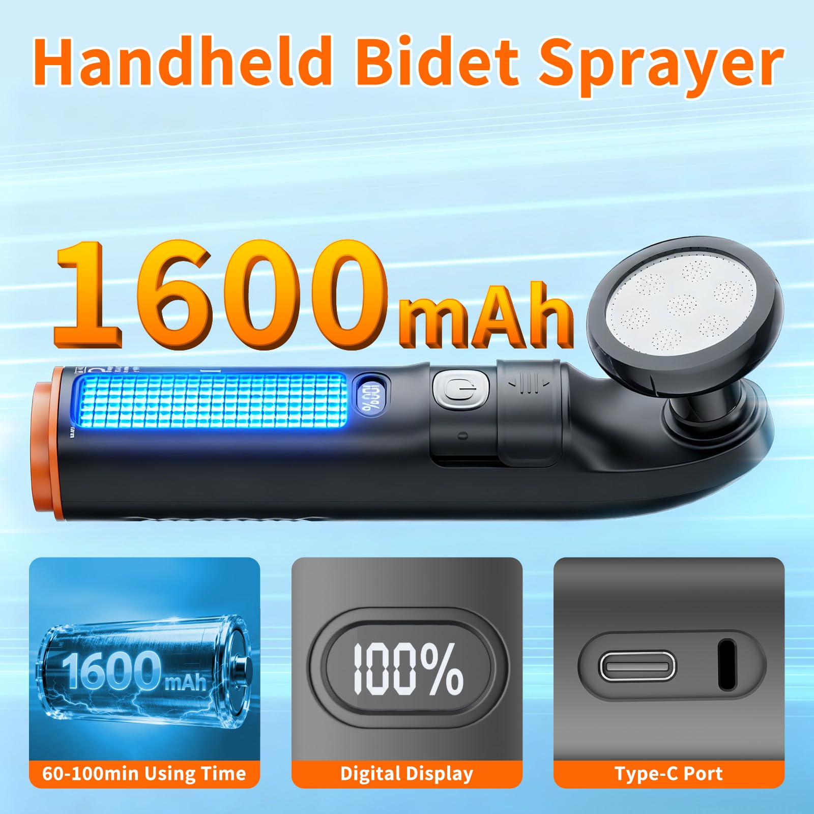 Bidet Esterno - Bidet Portatile & Bidet da Viaggio per Uscite all'Aperto, Sollievo Igienico Post Defecazione - 2.5 L - Accessorio Essenziale per Campeggi, Escursioni e Viaggi