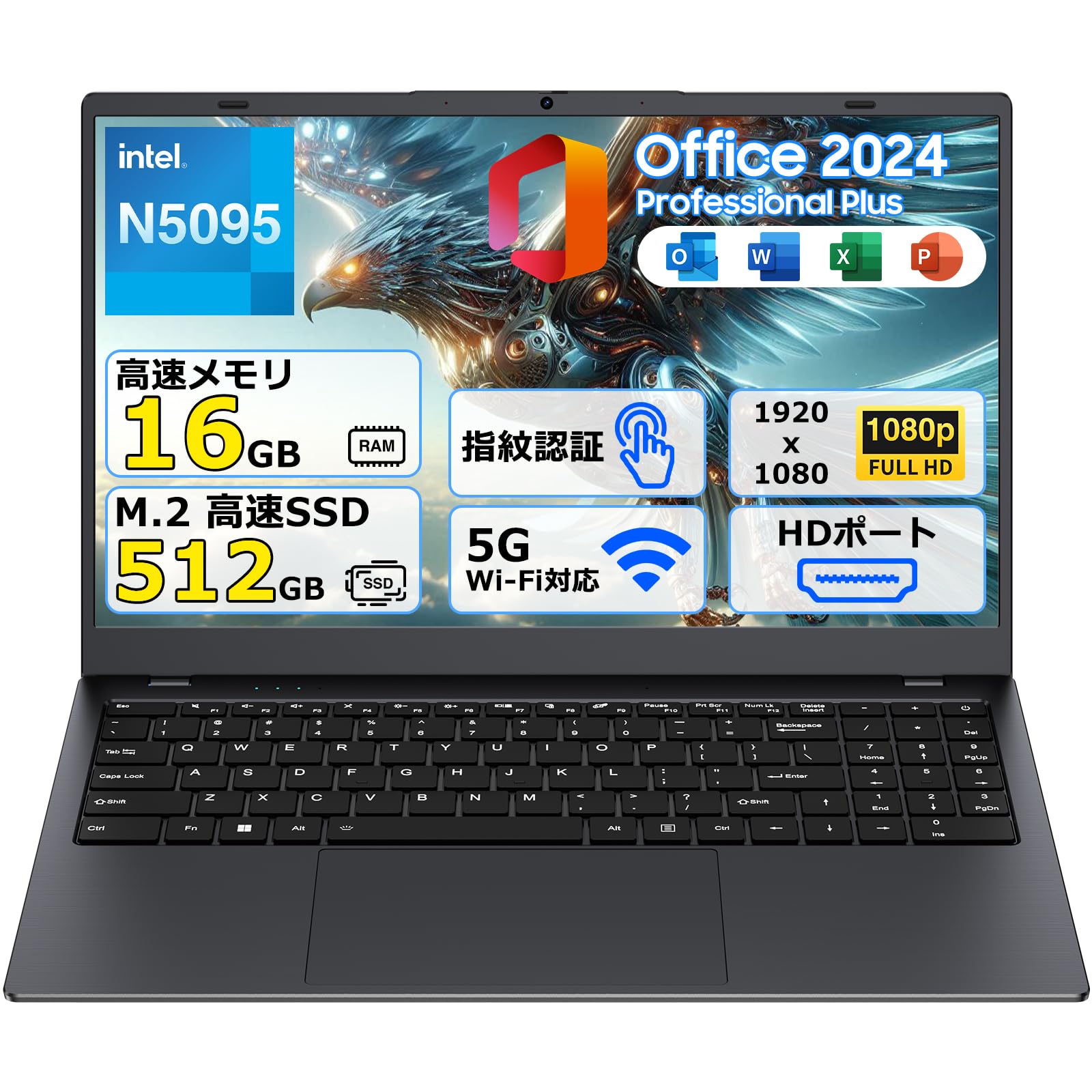 Amazon.co.jp: ZENAERO ノートパソコン office2024搭載 15.6型 Celeron
