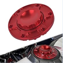 Motorcycle Fuel Tank Cap Gas Cap Oil Cover Fit For Harley Touring Street Glide Road Glide FLHX FLTR Electra Glide FLHT 2023.5-2026 Fuel Gas Cap, Red