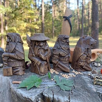 Nordic god Statues, Viking Resin Statues, Odin Sculptures Garden Decoration, Office Decoration, Gifts for Nordic Mythology Fans