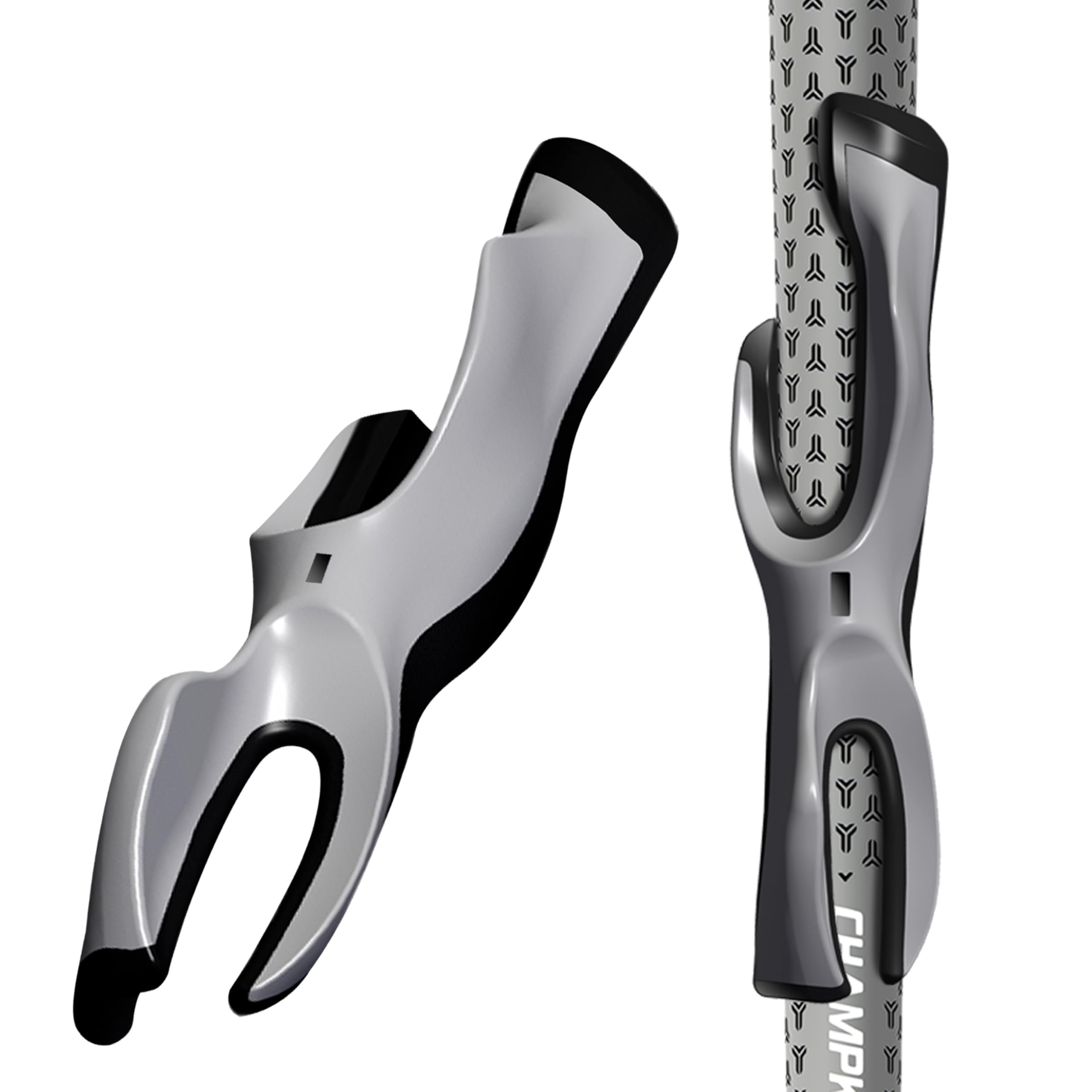 CHAMPKEY Professional Golf Trainer - Perfect Golf Training Aid for Proper Hand Positioning and Grip - Suitable for Right Handed Golfers (Grey, Standard)