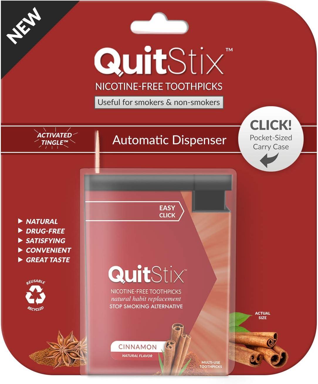 Craving Relief Tootis with Activating Tingle to Replace Cigarettes,