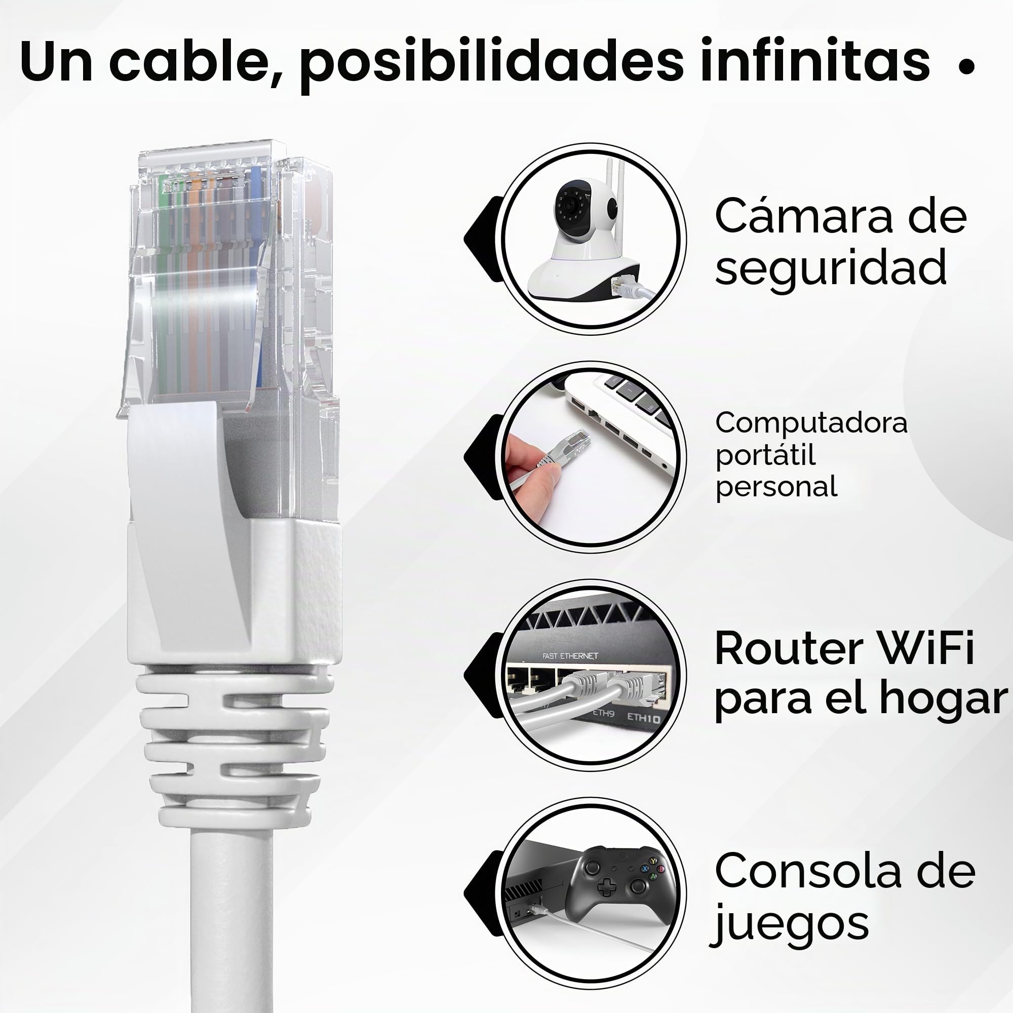 Mr. Tronic Granel Cable Ethernet Cat 5E De 305m, Bulk Cable de Red LAN Para Internet Rápida & Fiable - AWG24 Cat5E Granel, 1 Gbps Internet 100 MHz UTP CCA (305 Metros, Gris)