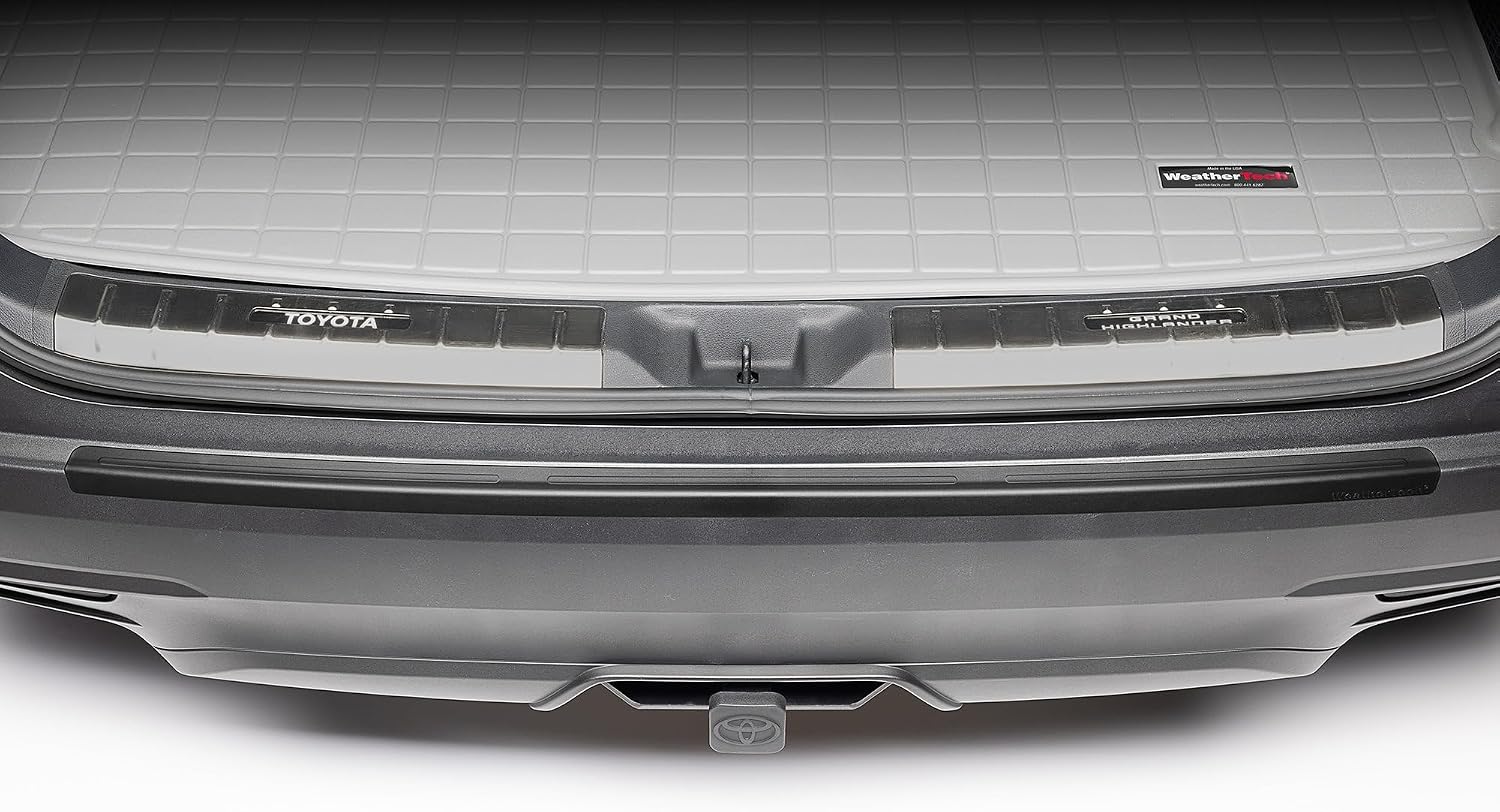 WeatherTech Custom BumperTopper for Toyota Grand Highlander Hybrid, Grand Highlander Rear Bumper Protector (BP0120), Black