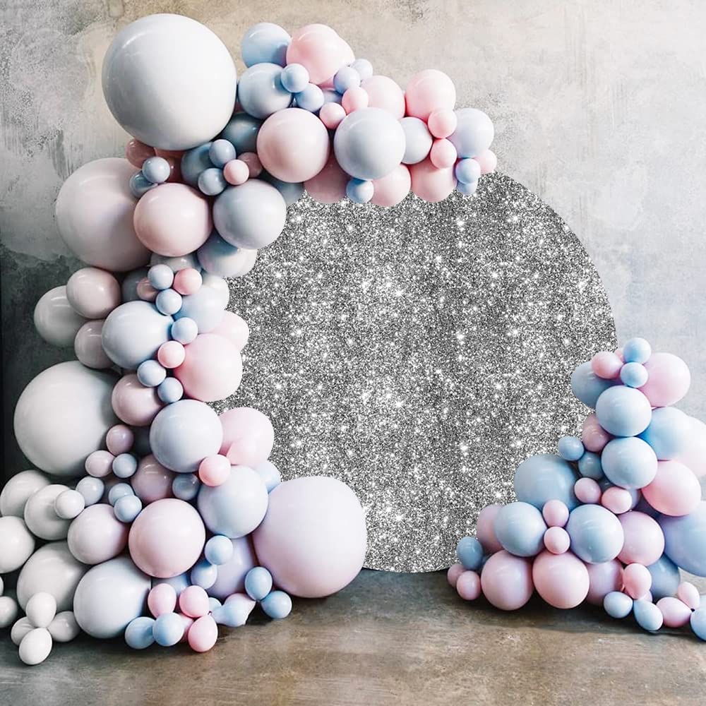 Sfondo Fotografico Rotondo Argento 2m - Per Matrimoni E Feste, Poliestere - Foto 8