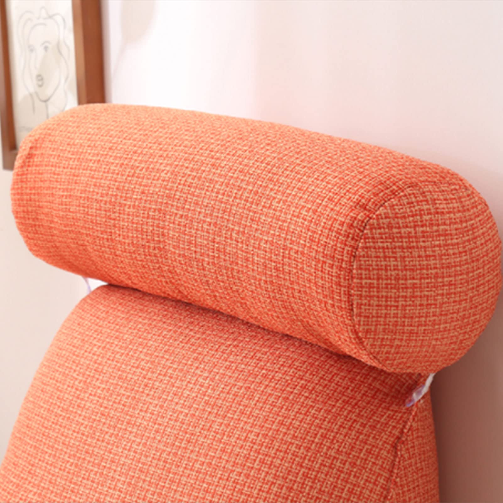 TTDGYYXW Cuscino Cuscino Cuscino Schienale con braccioli, Cuscino Lettura, Fodera Lavabile, con Cuscino per Il Collo, Ideale per sostenere la Schiena Durante la Lettura e la Visione della TV