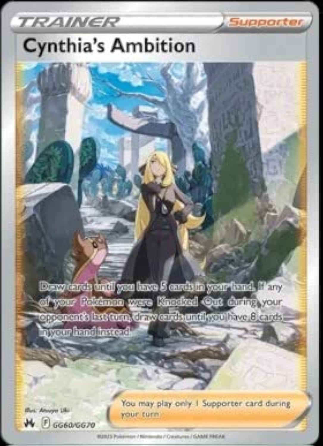 Amazon.com: Pokemon - Cynthia's Ambition GG60/GG70 - Crown