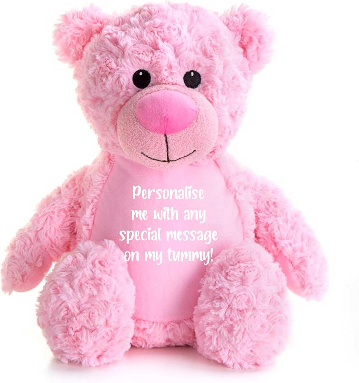 Personalised Ashes Keepsake Memory Bear Pink Bereavement Memorial Gift Metal