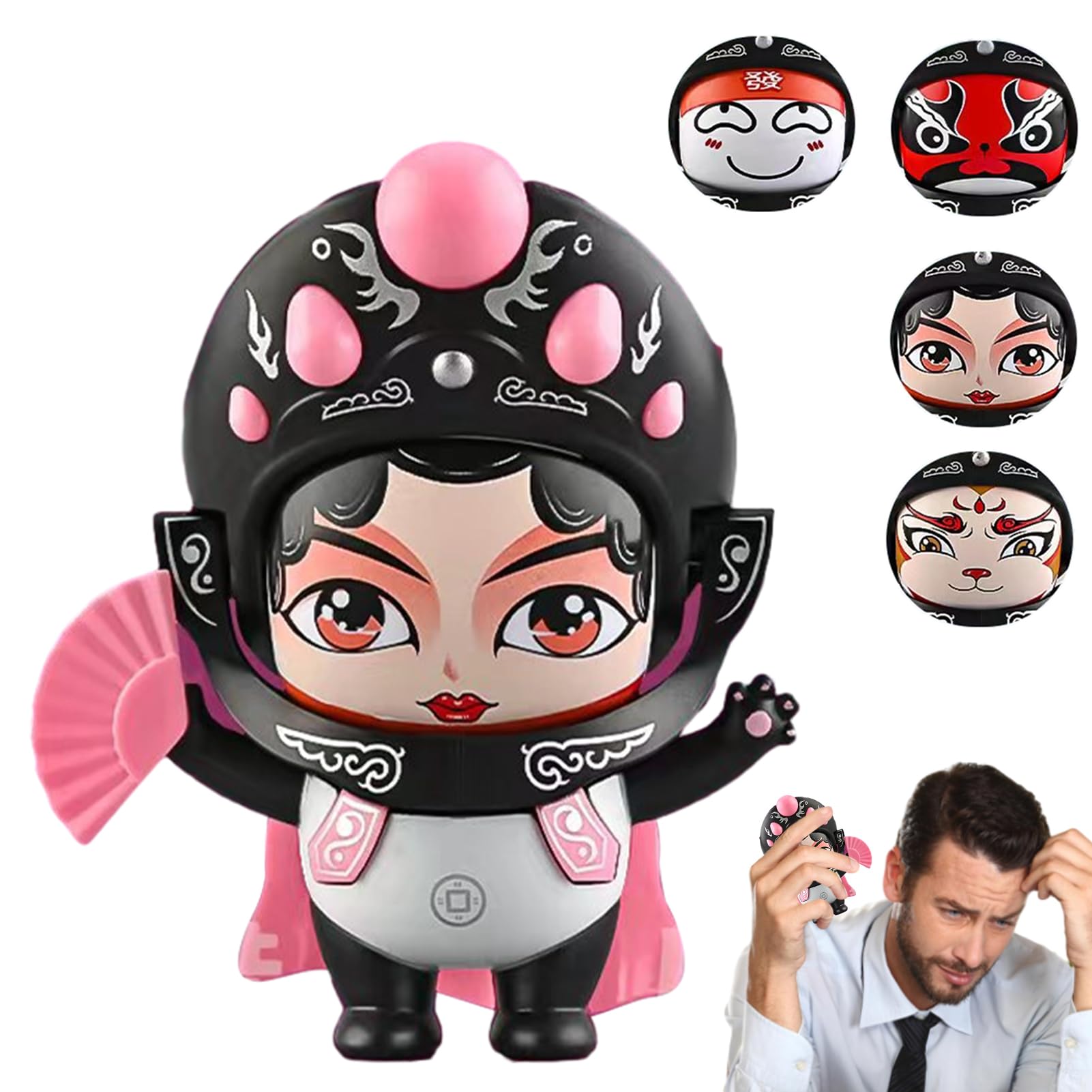 higyee Face-Changing Doll | Chinese Drama Sculptures,Chinese Drama Figurine, Souvenir For Relatives And Friends For Home, Office, Travel