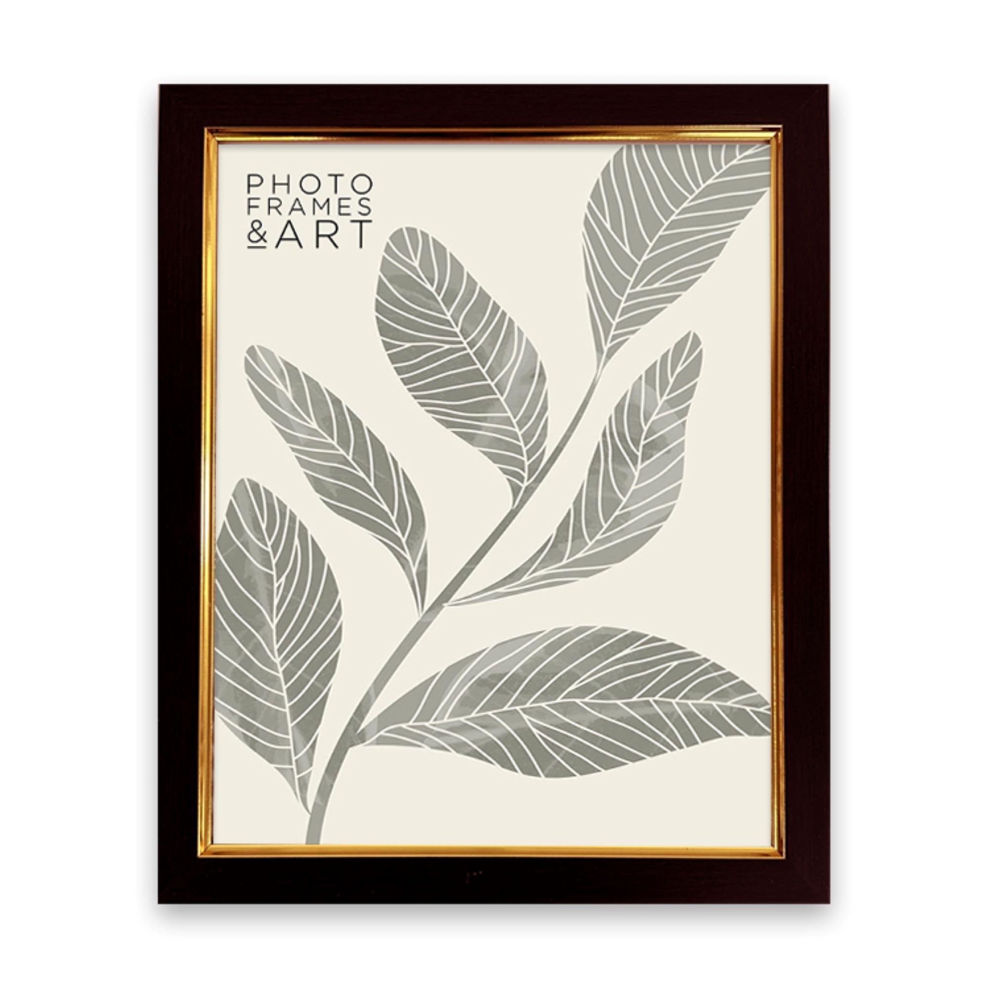 pf+a REAL GLASS Classic Mahogany 10x8 Picture Frames - Mahogany Effect, 10x8 inch Picture Frame - 10x8 Frame