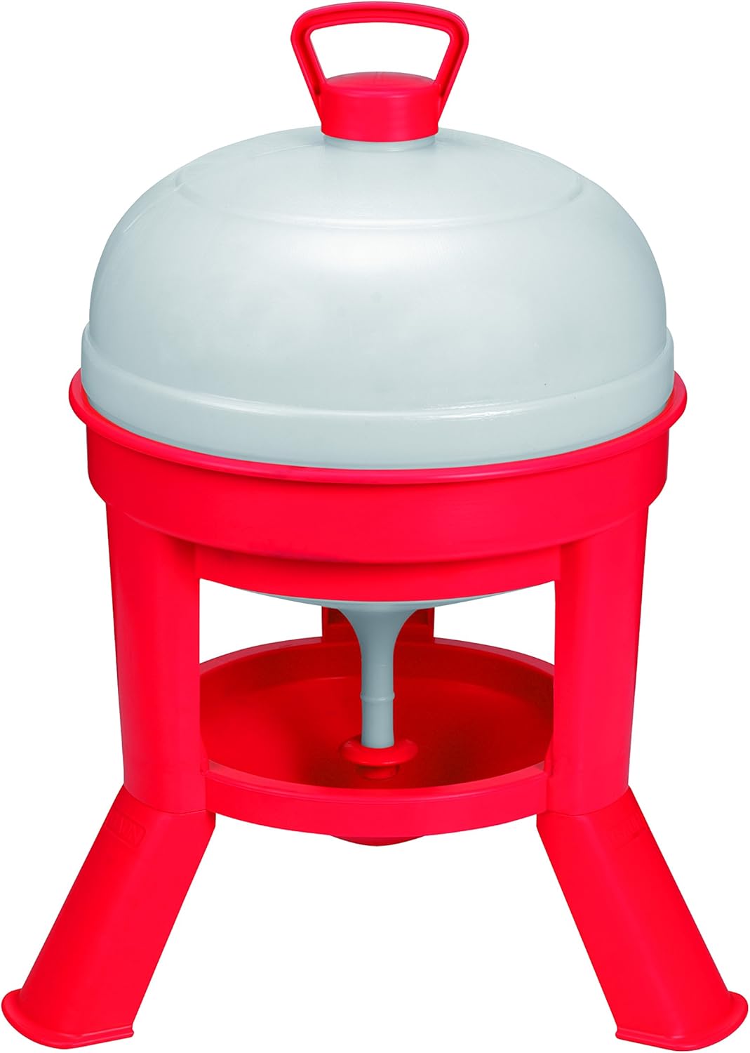 Little Giant® Plastic Dome Waterer | Heavy Duty Plastic Gravity Fed Poultry Waterer Container Tank | Chickens, Ducks & Other Birds for Hobbyists, Farmers and Ranchers | 10 Gallon