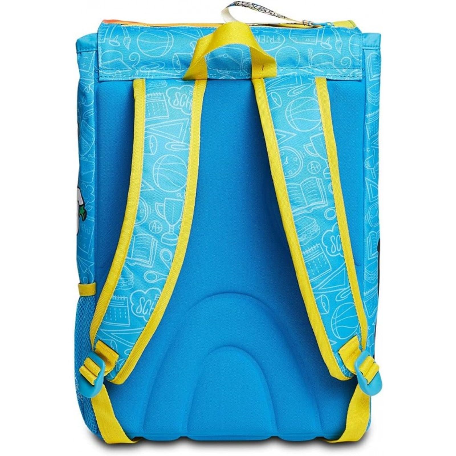 PRESTIGE & DELUXE Erweiterbarer Rucksack für Kinder Grundschule + 7 löschbare Stifte und Schlüsselanhänger Pfeife