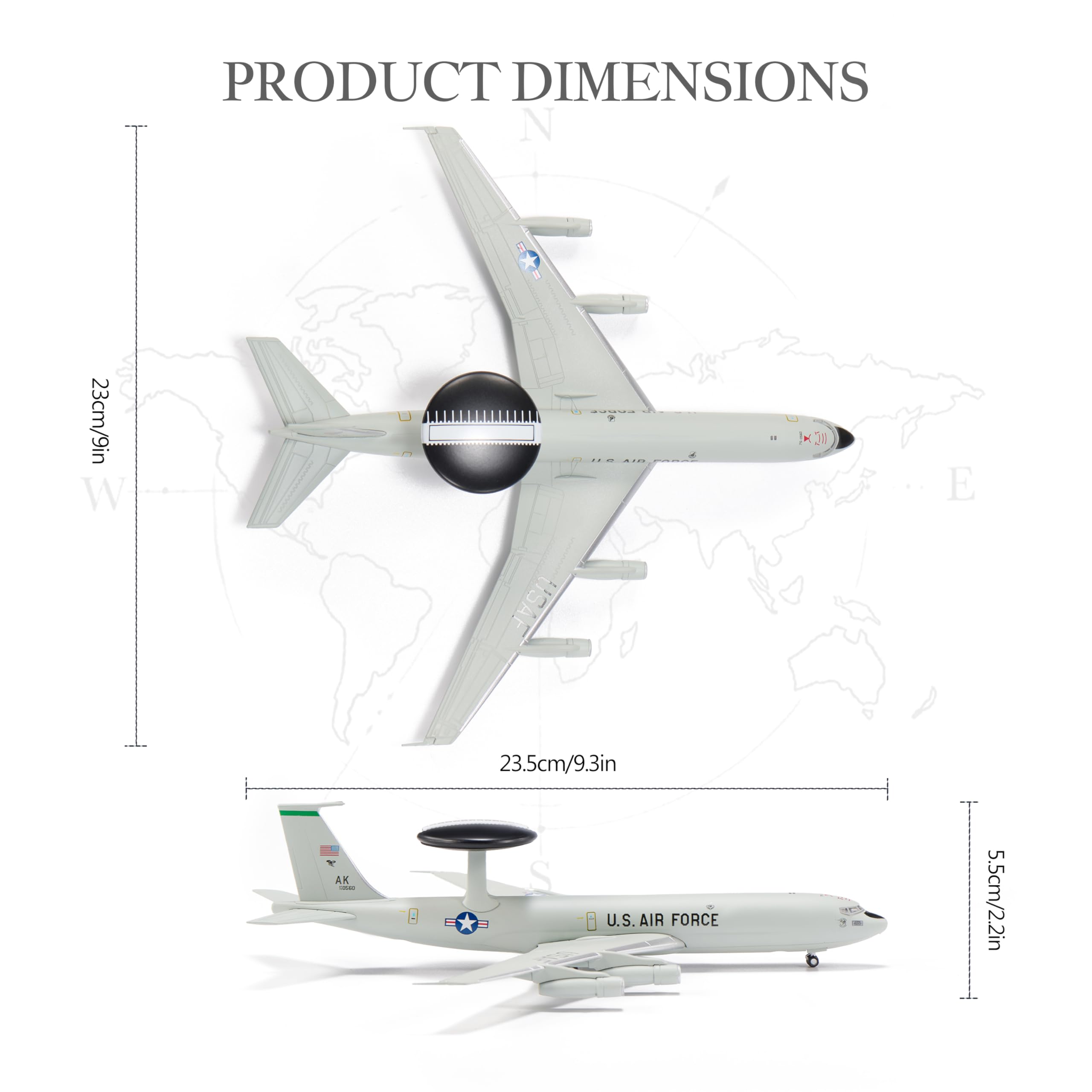 Amazon.co.jp: Udnorbay USAF E-3 セントリー (AWACS) エアクラフト