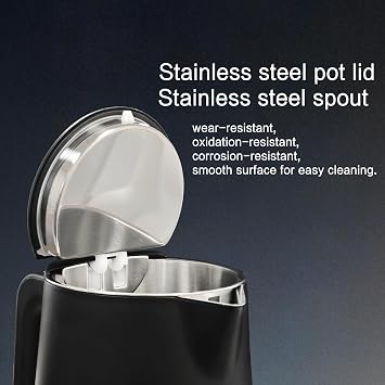 1.5L Electric Kettle Temperature Control, Black