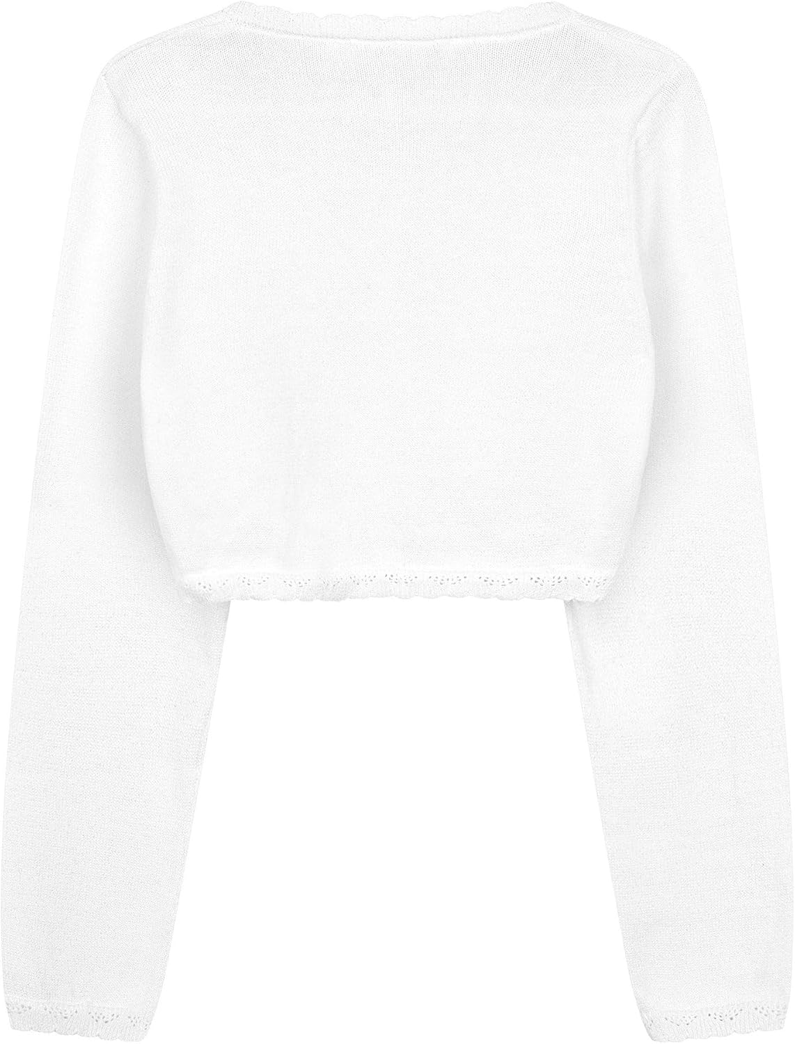 BlackButterfly Girls Long Sleeve Sparkle Cardigan Childrens Kids Bolero Shrug - Image 9