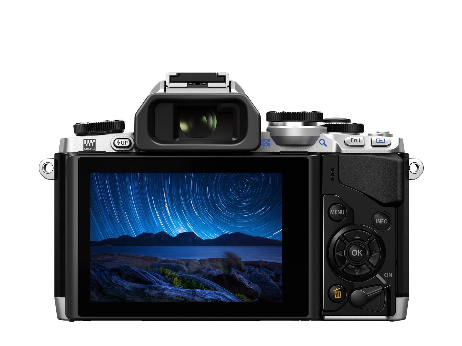 Olympus OM-D E-M10 Fotocamera Mirrorless 16 MP, Kit con Obiettivo M.Zuiko 14 - 42mm f3.5-5.6 II R, Argento/Nero
