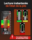 AKIELO+ Digital Battery Tester – Easy Read LCD Display – No Battery Required – Universal Household Battery Checker for Size AA AAA C D 9V 1.5 Cell (Batteries Not Included) - 4