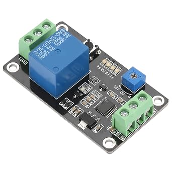 Fafeicy Delay Timer Relay Self-Locking DC 5V/12V/24V (DC12V)
