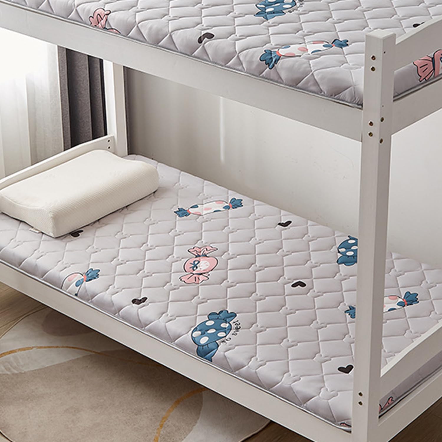 C,50x180cm, Futon Materasso Topper Giapponese Tradizionale Materasso Pavimento Pad Confortevole E Morbido Spessore 3Cm Tampone da Letto Pieghevole Piano Letto per Dormitorio