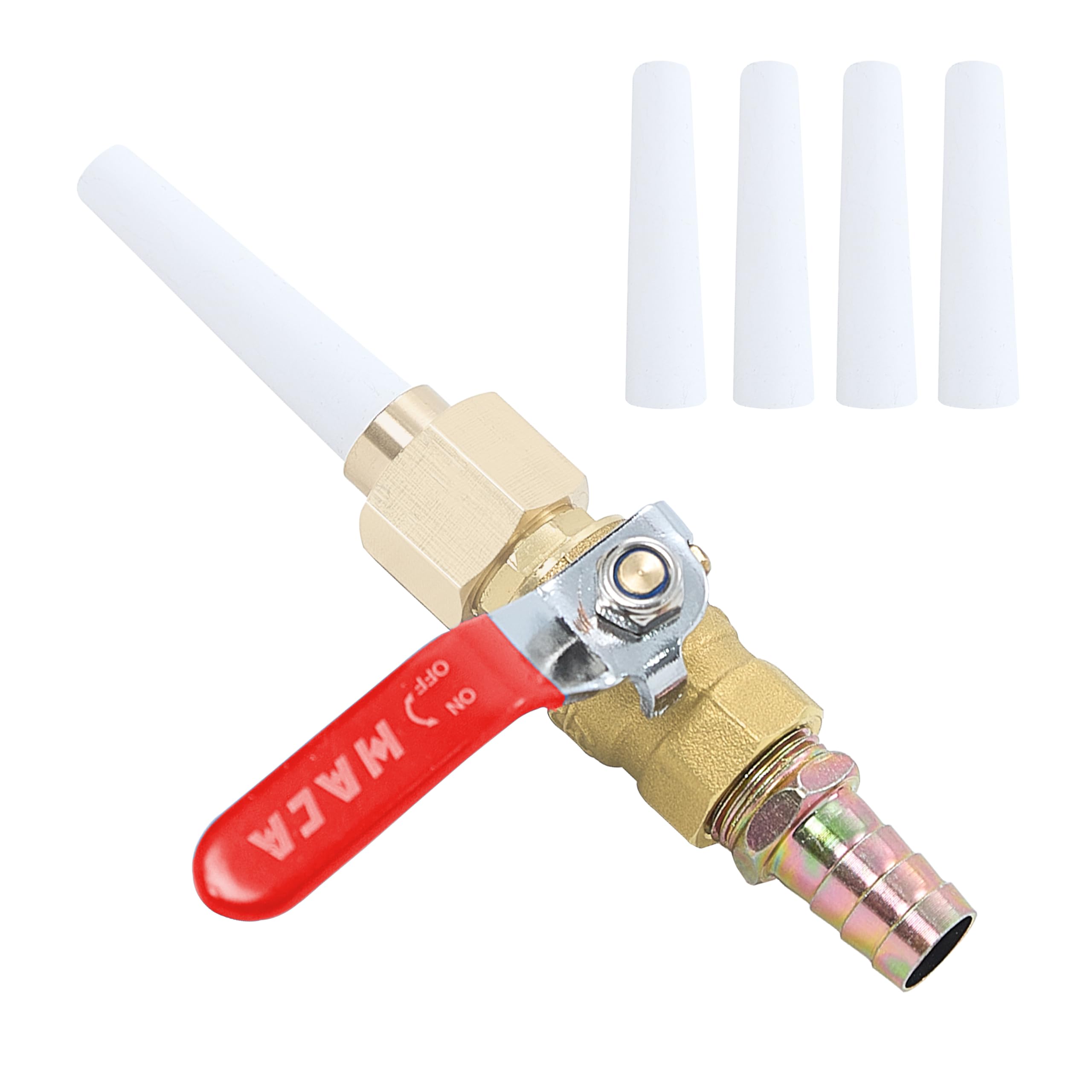 Ceramic Sandblasting Gun Assembly: Nozzle Tip (1/8" ID) 5Pcs Nozzles