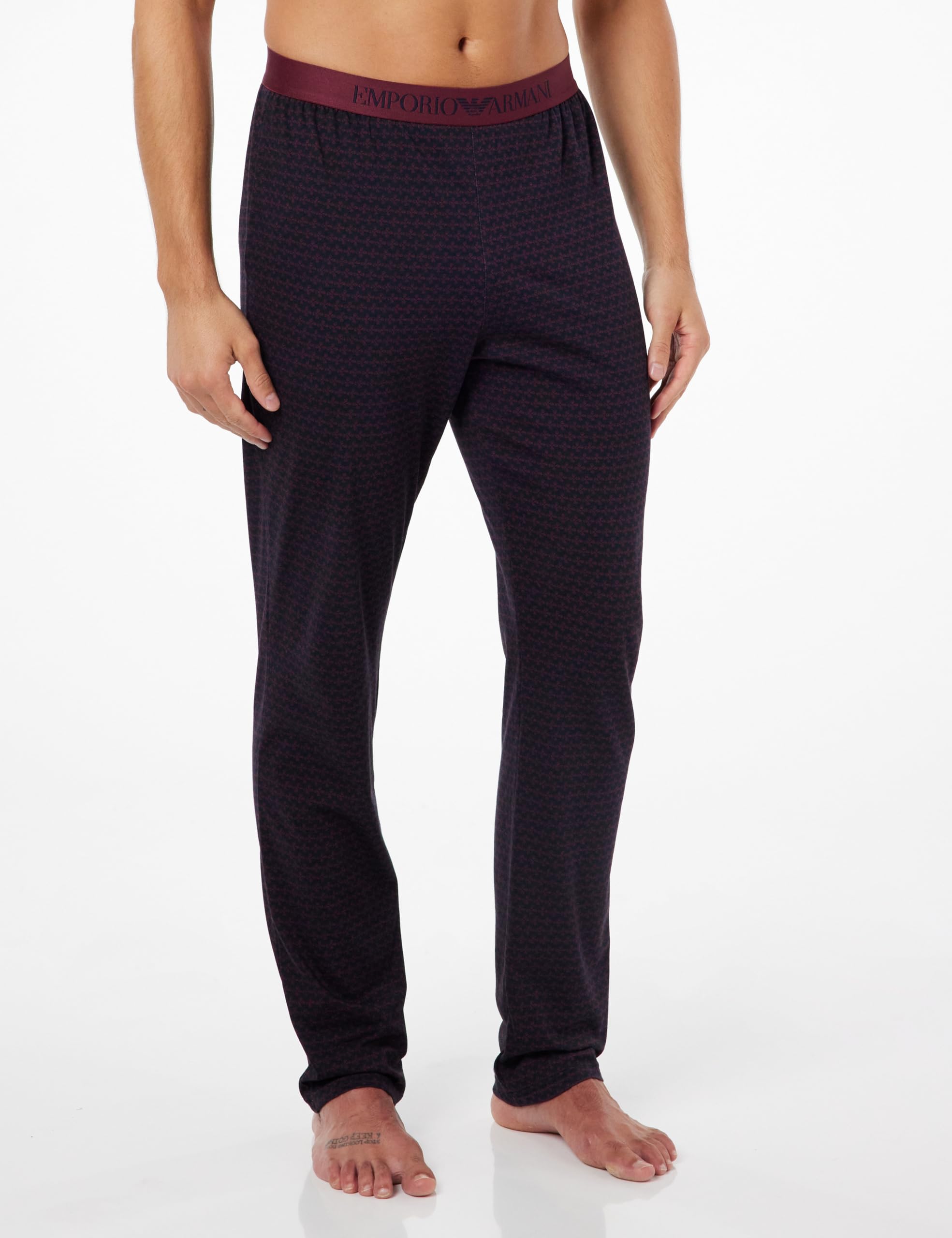 Emporio Armani Emporio Armani Men's Pattern Mix Pyjama Set Set Pajama Uomo (Pacco da 2)