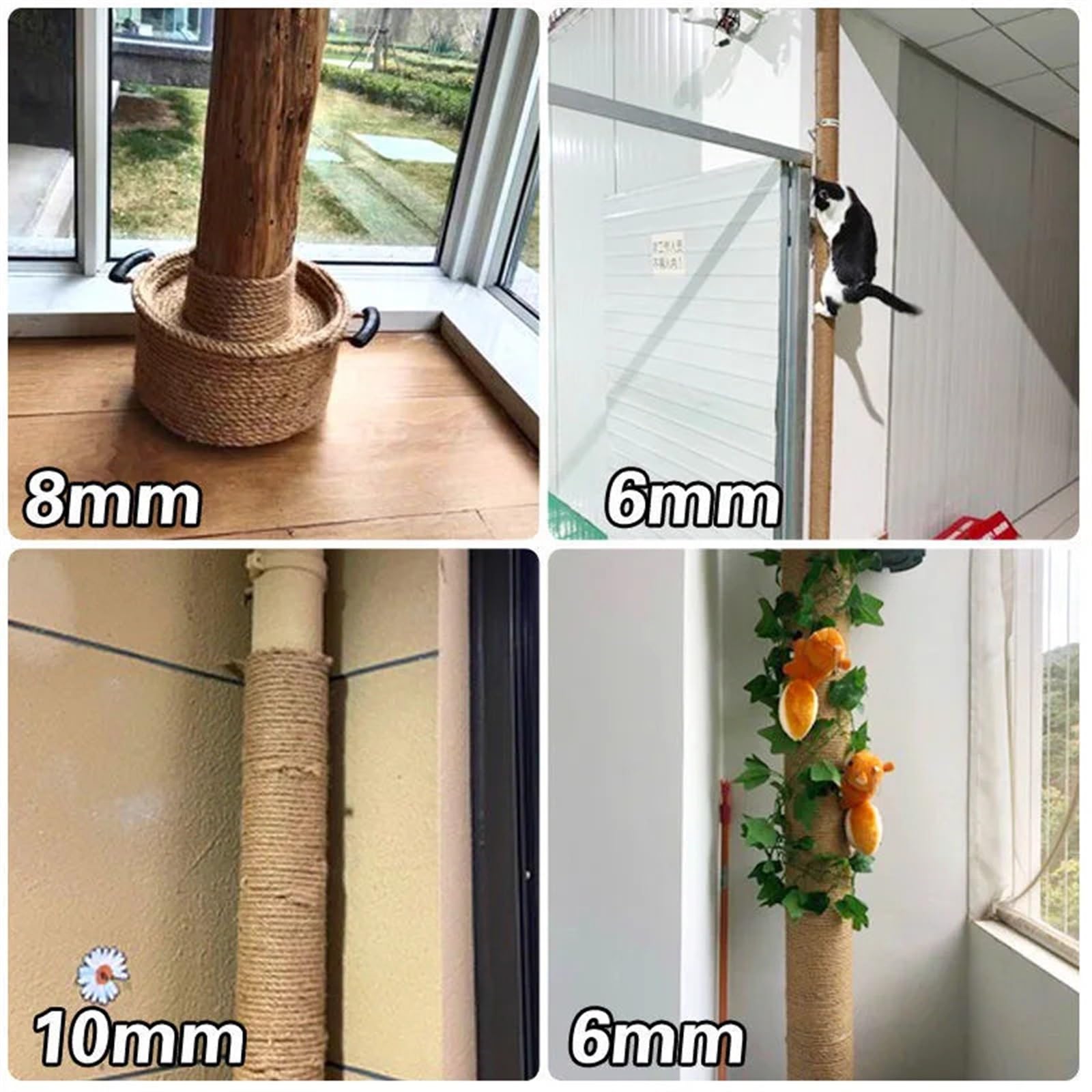 Naturalna lina jutowa – 14 mm x 1 metr, idealna do dekoracji ślubnych, aranżacji kwiatowych, ogrodnictwa, majsterkowania i tworzenia pasów - i ekologiczny sznurek