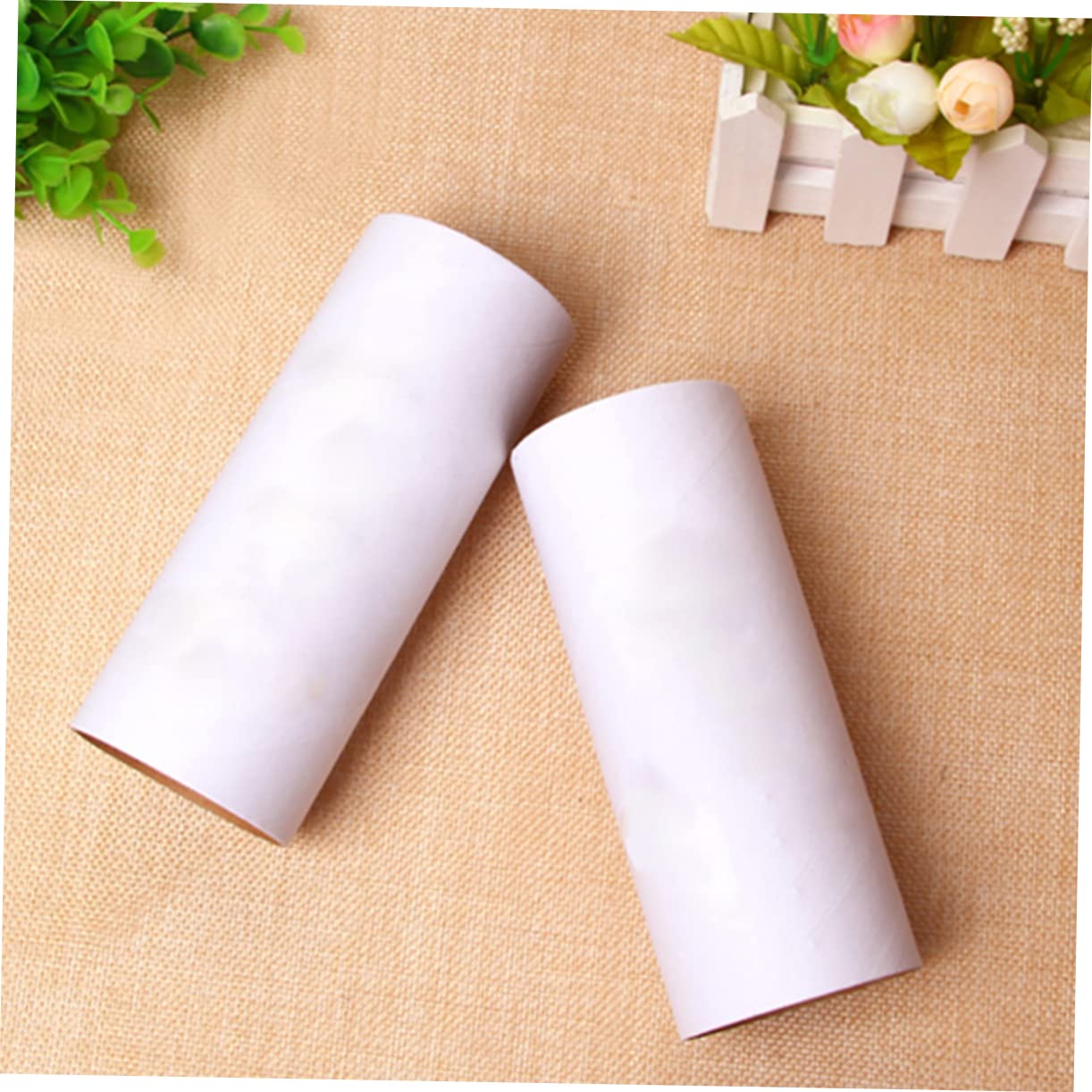 KONTONTY 20pcs Rolls Paperboard Tube Craft Cardboard Tubes for DIY Handmade Projects 4x4x10cm Craft Paper Tube Cardboard Tube Packaging Toys Puzzle White Toddler Round