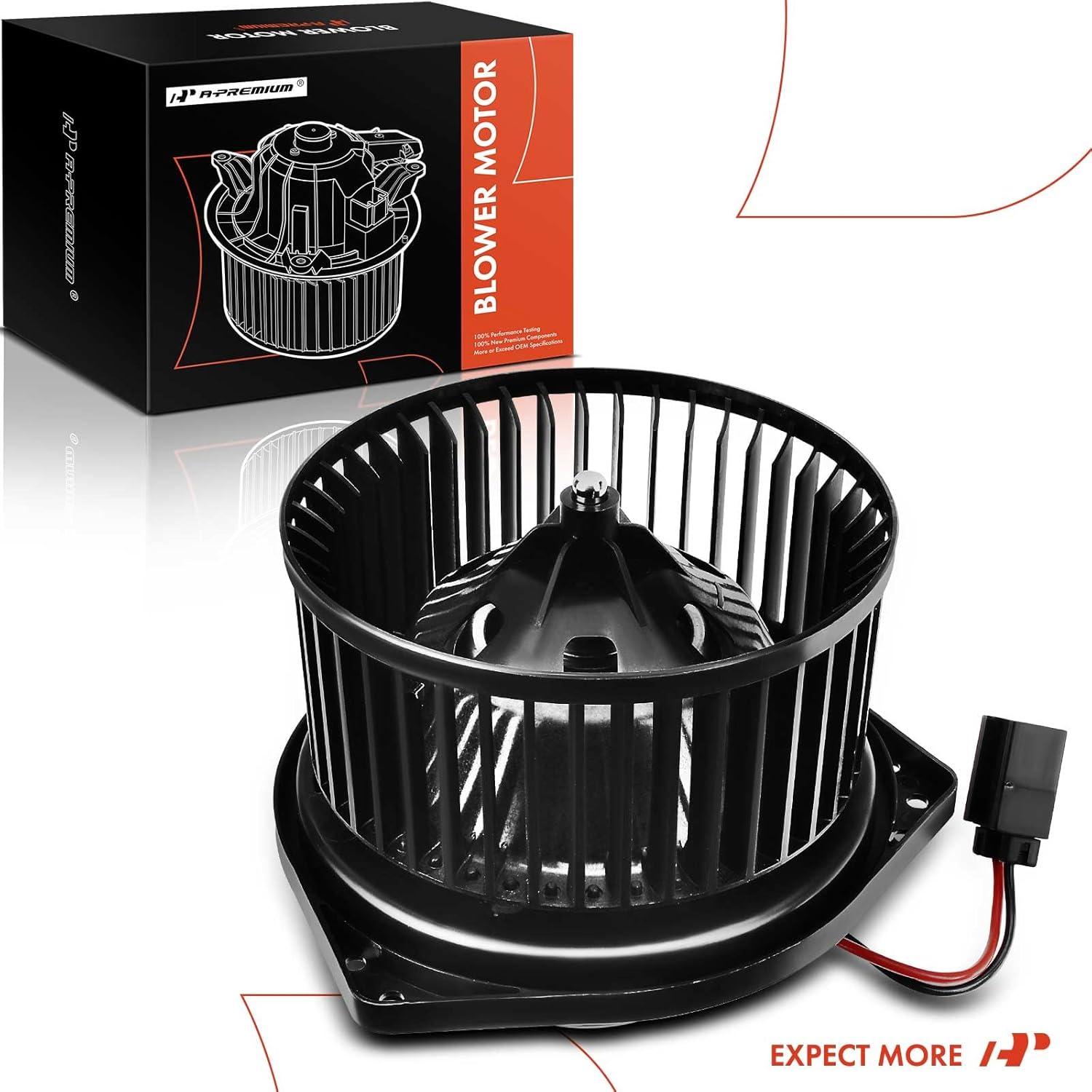 A-Premium Front HVAC Heater Blower Motor Compatible with Mini Cooper 2007-2015, Cooper Countryman 2011-2016, Cooper Paceman 2013-2016, with Fan Cage