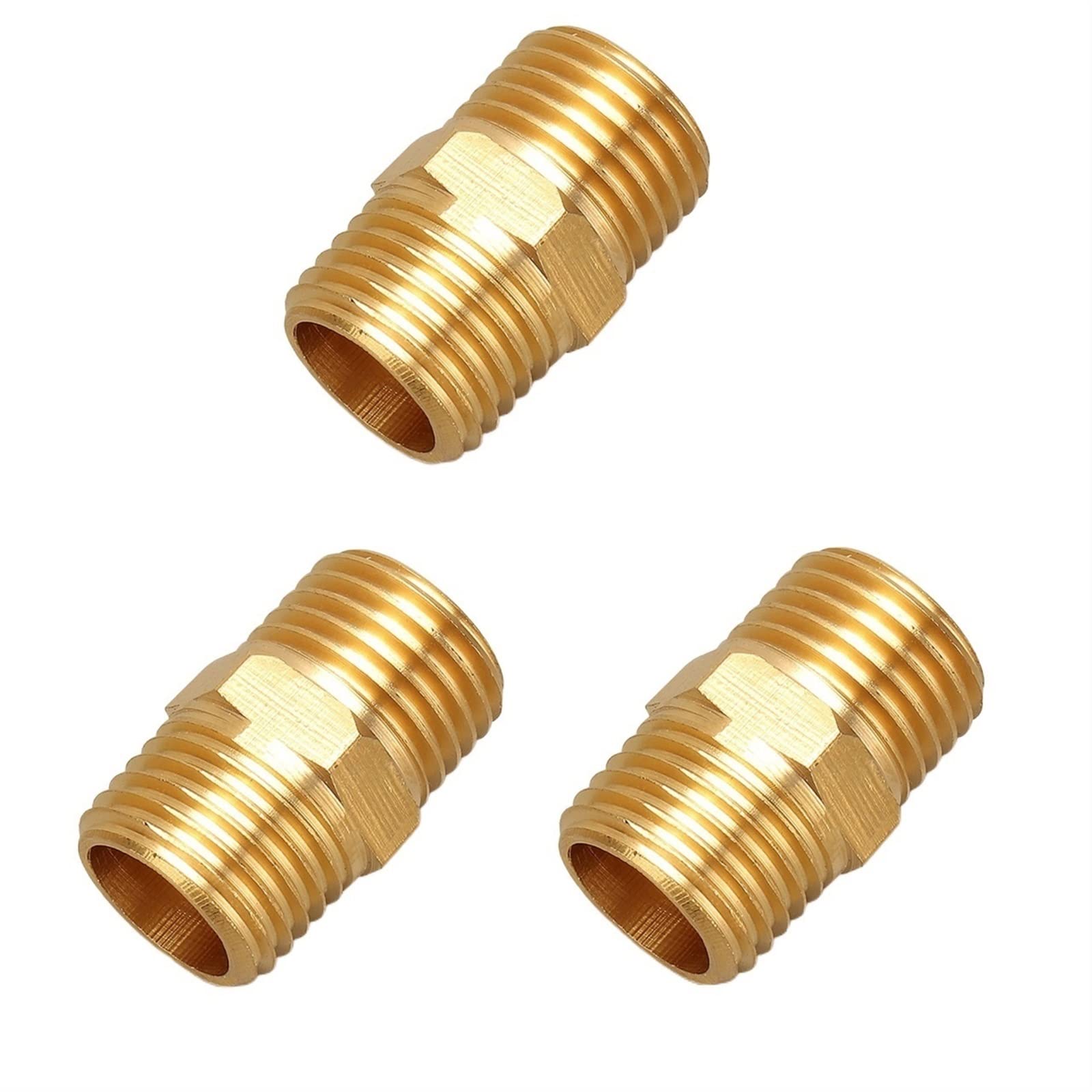 Mamelon hexagonal en laiton massif 1/4 NPT raccord mâle haute résistance pour tuyau