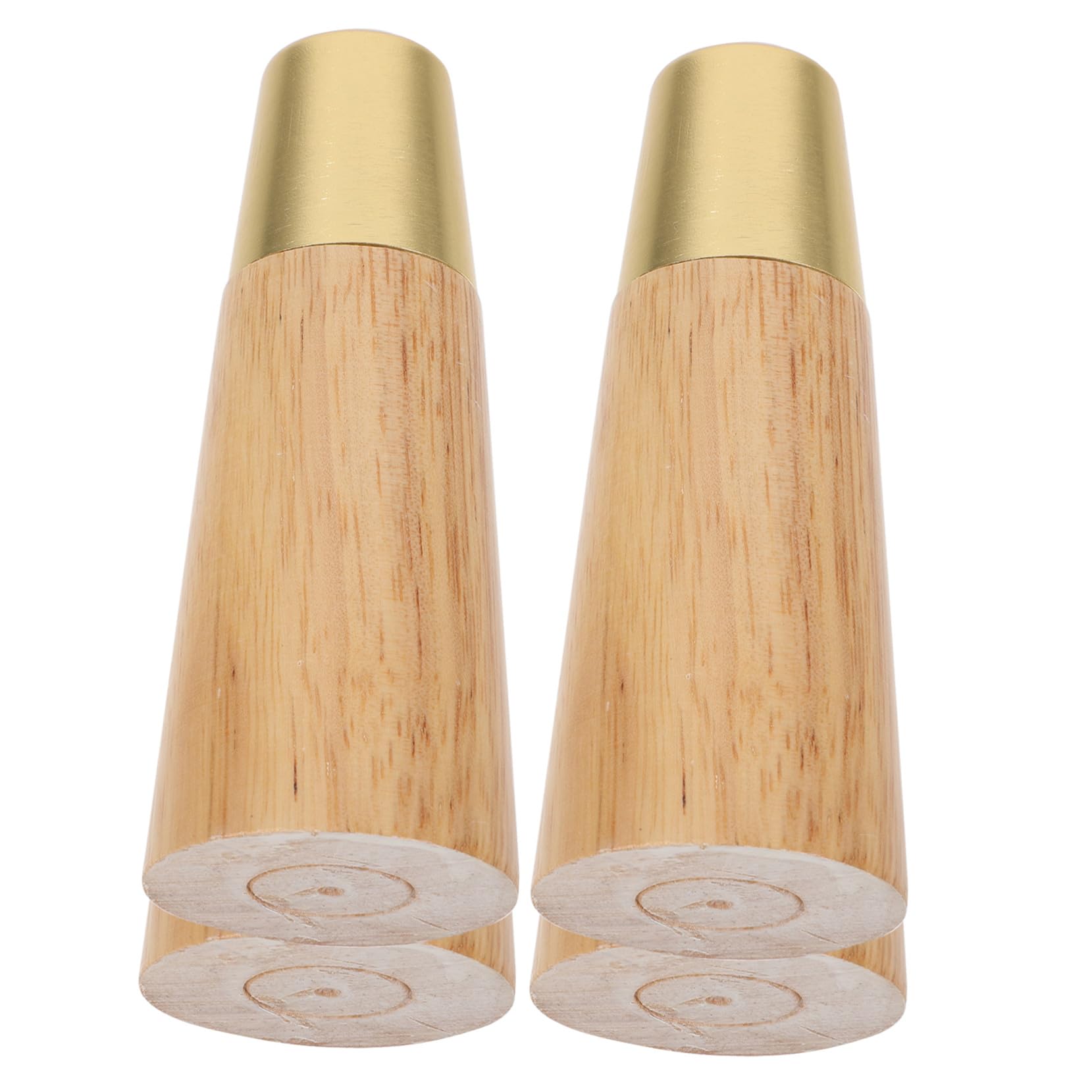 Pieds de meuble ronds en bois pour salon chaleureux et table basse cocoon
