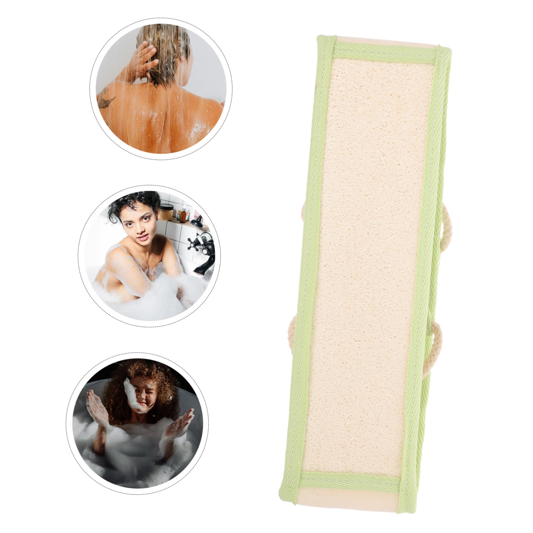 Didiseaon 4 Piezas Maleza Esponja Trasera Para Ducha Para Hombres Exfoliante De Espalda Para Ducha Depurador De Ducha Trasera Fregador De Espalda Para Baño Accesorios De Baño Esponja Vegetal