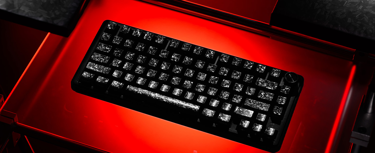 Amazon.com: GMKWTL XVX Black Keycaps, Forged Carbon-Look Cherry