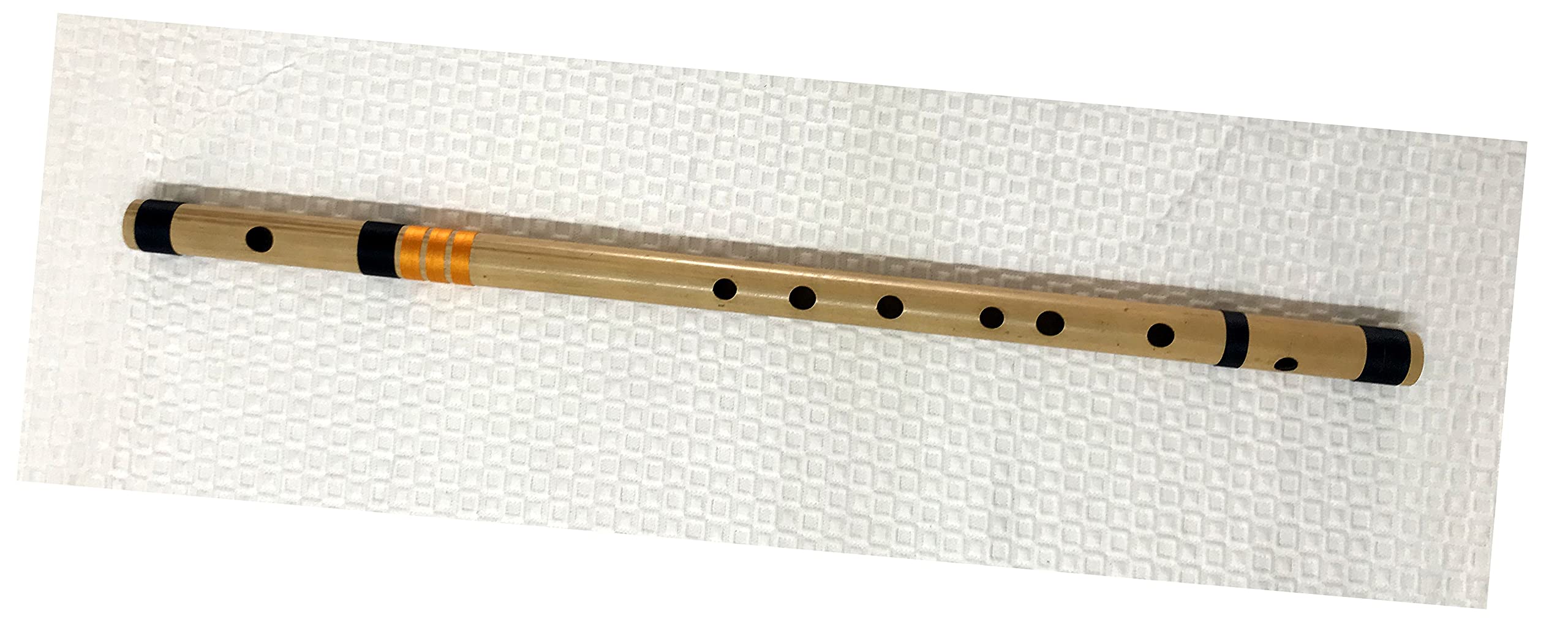 Flauto da concerto in bambù con scala C Bansuri con copertura in velluto e custodia Rexine
