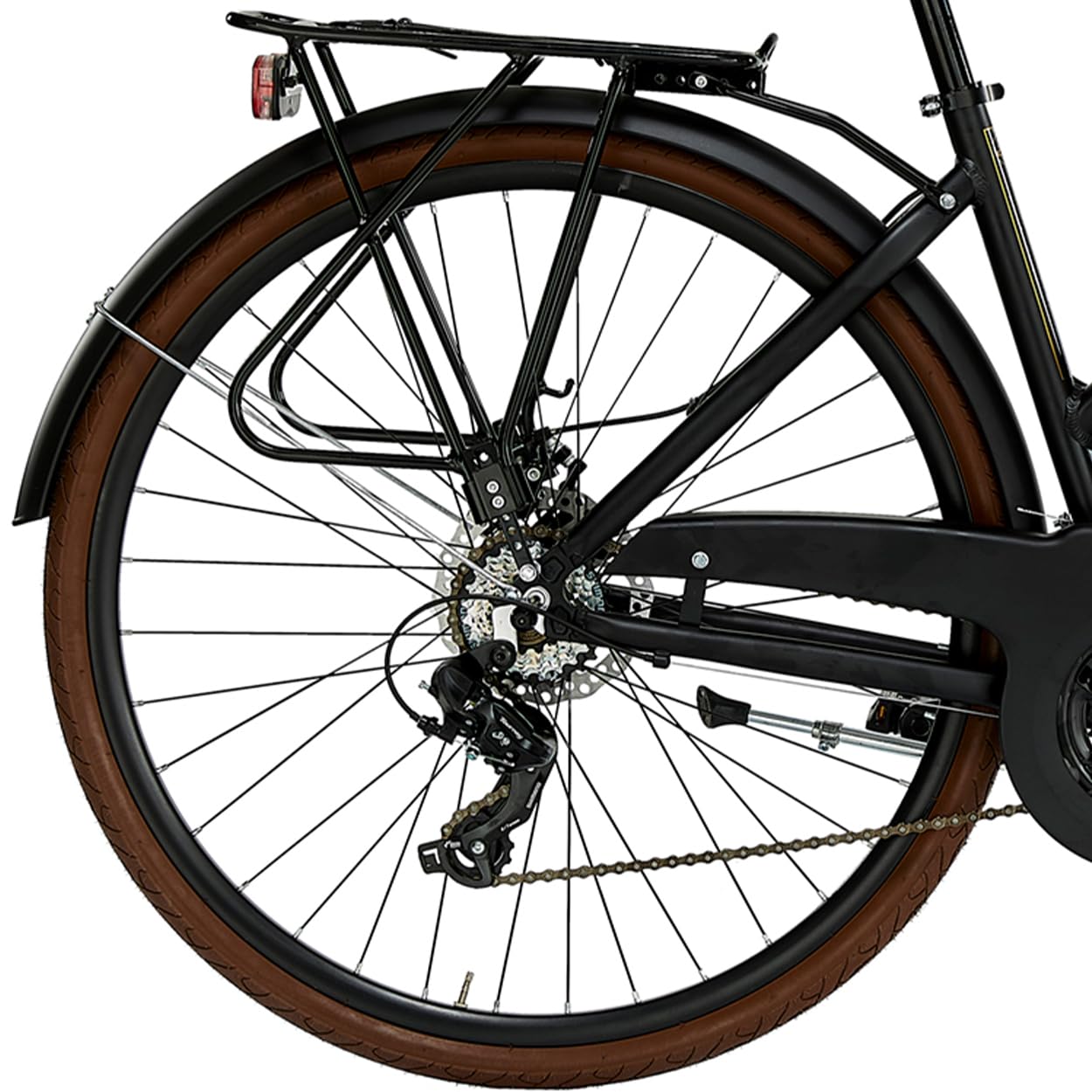 Alpina Bike Comfort 28", Bicicletta, Donna, Nero Semiopaco, 21v