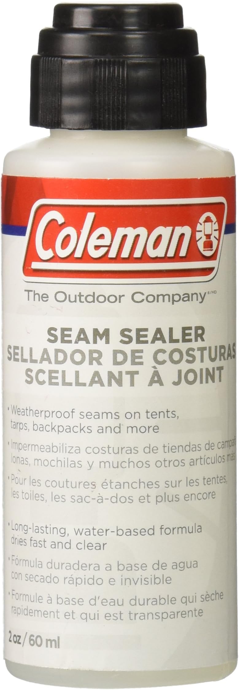 Coleman Waterproof Seam Sealer, Fast-Drying & Flexible Sealant for Waterproofing Holes & Seams, Ideal for Tents, Tarps, Shelters, Rainwear, Garments, & More
