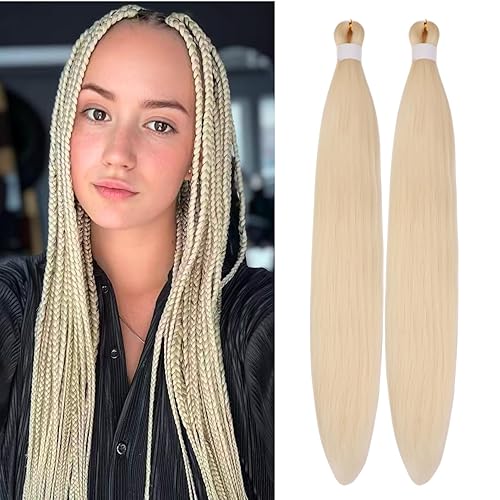 Gozill Ginger Golden Ombre - Cabello trenzado preestirado Kanekalon preestirado, pelo trenzado micro Ez trenzado, hipoalergénico, extensiones de