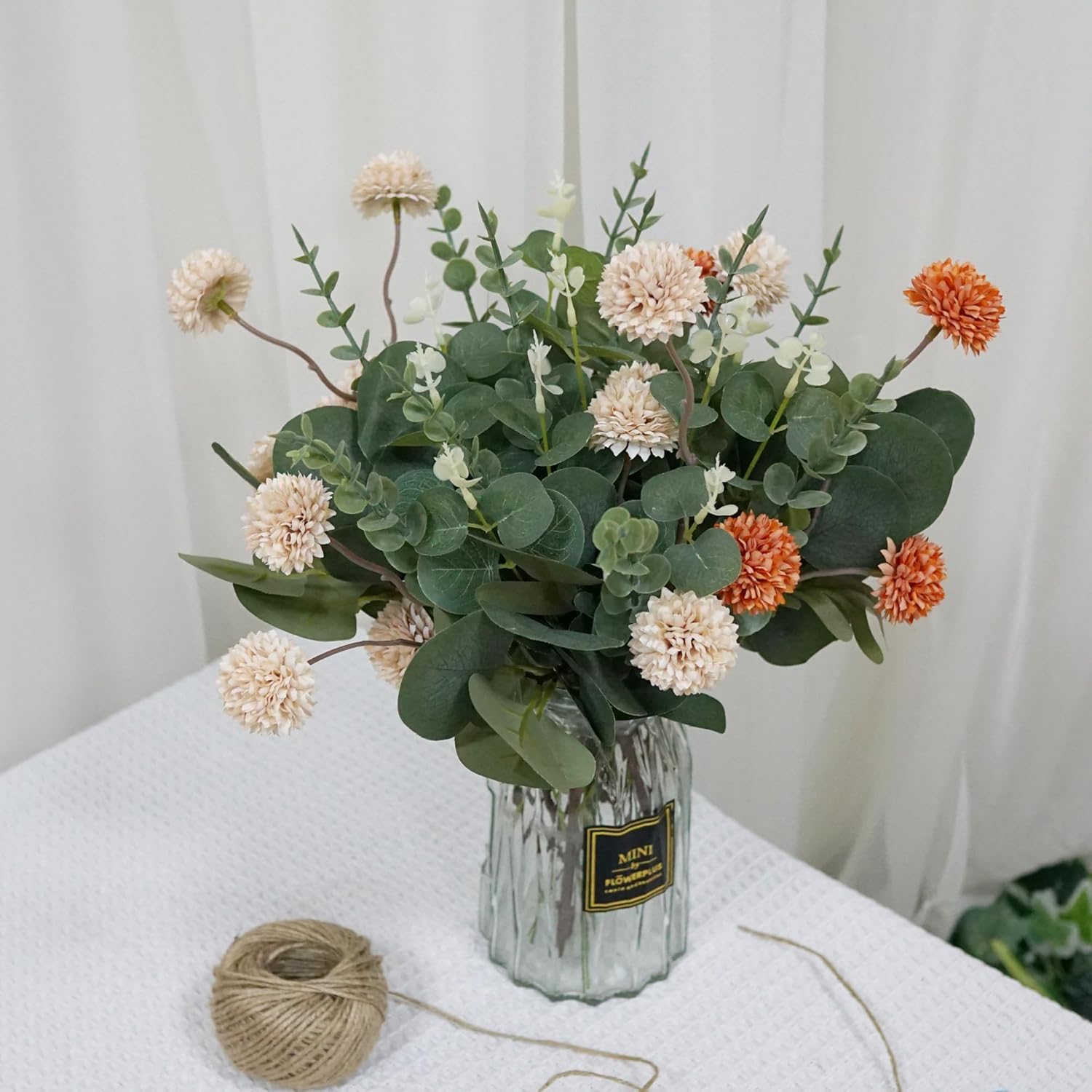 270 PCS 3 Kinds Mixed Eucalyptus Leaves Bulk Faux Eucalyptus Stems Bundle Fake Leaves Greenery Centerpieces for Tables Wedding Bouquet Arrangement Artificial Flowers Fillers - Image 7