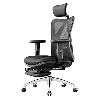 SIHOO デスクチェア M1人間工学メッシュチェアモデル　フットレスト付き SIHOO デスクチェア M1人間工学メッシュチェアモデル