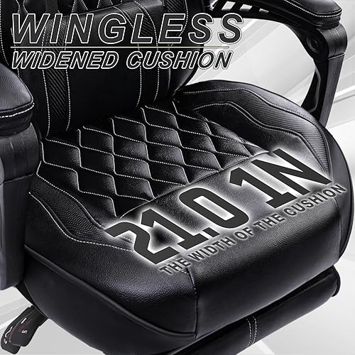 Miniatura 4 de Vonesse Silla para Videojuegos, Silla de Oficina para Computadora con Reposapiés, Sillas Reclinables para Juegos para Adultos, Silla Ergonómica