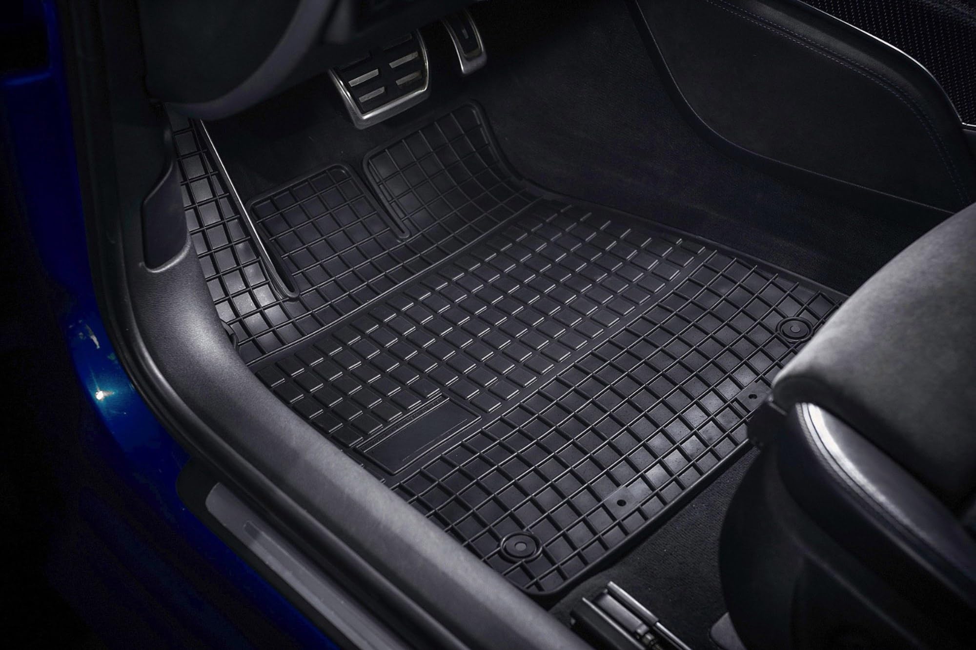Tapis en Caoutchouc pour Opel Omega B (1994-2003) Lot de 4 Noirs, SOLIDPRO