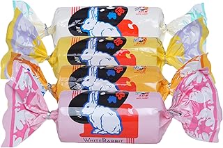 大白兎 ミルクキャンディー39g *4味 お試しセット ギフトセット キャンディー型ラッピング 大白兔奶糖 ソフトキャンディー (あずき、ココナッツ、バナナ、マンゴー味)