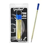 Universal #1 Cross Compatible Ballpoint Pen Refill, USA Made, Archival Ink, 1.0mm Medium Point, Smooth Writing, 5 Pack (Blue)